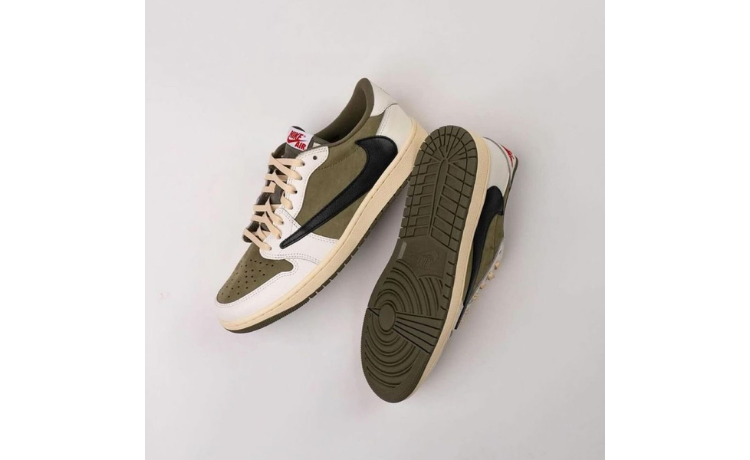 Travis × Nike Air Jordan 1 Low “Reverse Olive”